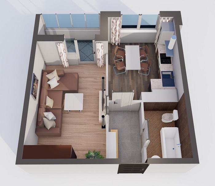 1-комнатная 35.16 м² в ЖК Orange Park от 32 433 грн/м², с. Крюковщина