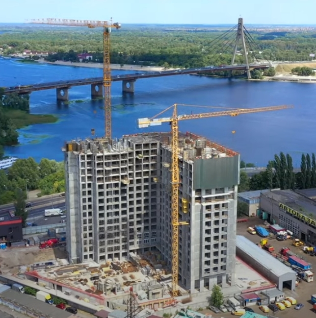 Хід будівництва ЖК DOCK32, серп, 2020 рік