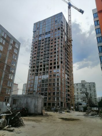 Хід будівництва ЖК Бережанський, вер, 2020 рік