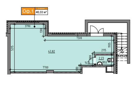 Торговое помещение 46.03 м² в ЖК Америка от 22 448 грн/м², Львов