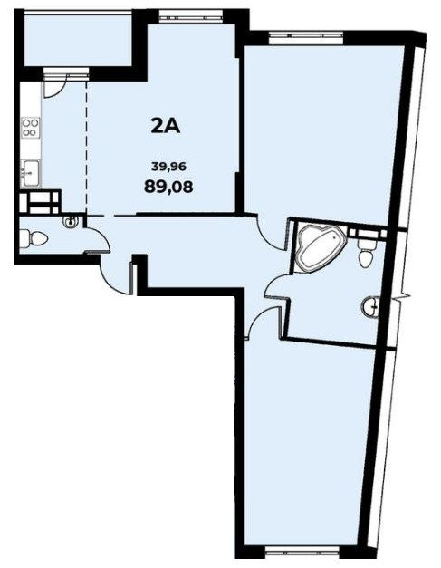 2-кімнатна 89.09 м² в ЖК Navigator від 17 500 грн/м², Київ