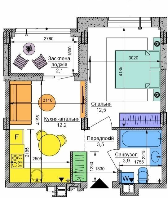 1-комнатная 33.9 м² в ЖК Respublika от 41 925 грн/м², Киев
