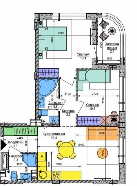 2-кімнатна 59.3 м² в ЖК Respublika від 45 850 грн/м², Київ
