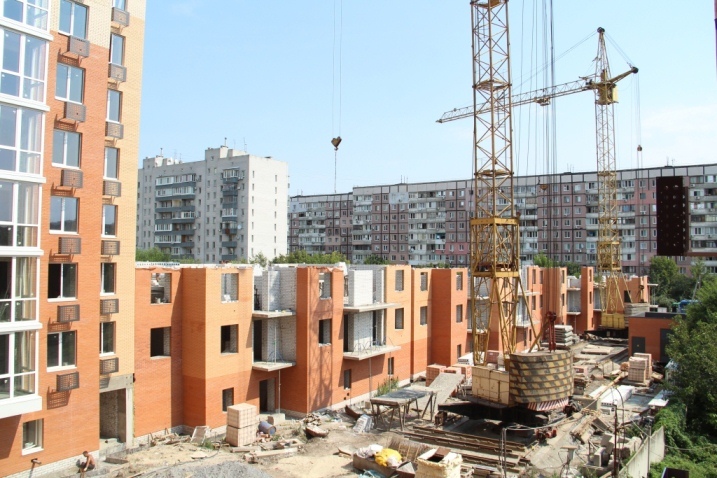 Ход строительства ЖК Затишний, авг, 2020 год
