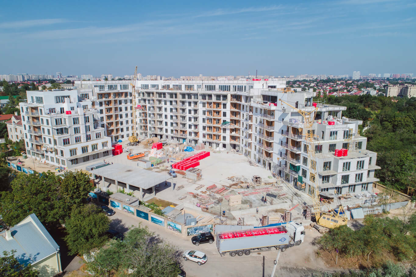 Ход строительства ЖК MARINIST residence, авг, 2020 год