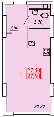 Смарт 27.5 м² в ЖК Smart Hall від 25 050 грн/м², Одеса