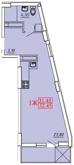Смарт 32.45 м² в ЖК Smart Hall від 25 050 грн/м², Одеса