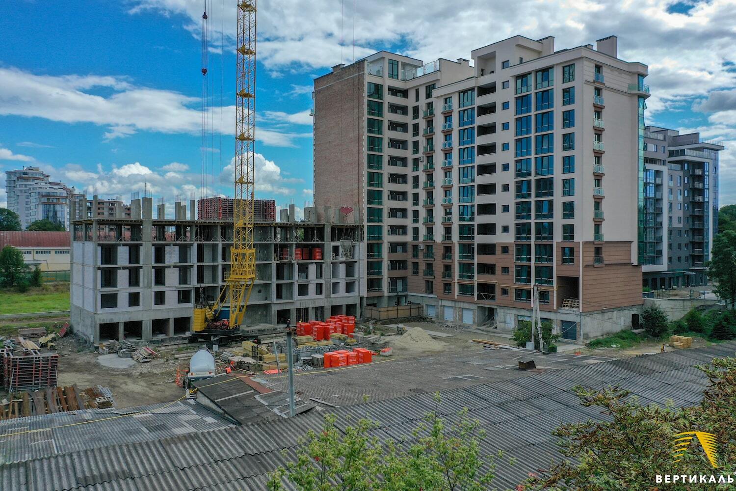 Ход строительства ЖК HydroPark DeLuxe, авг, 2020 год