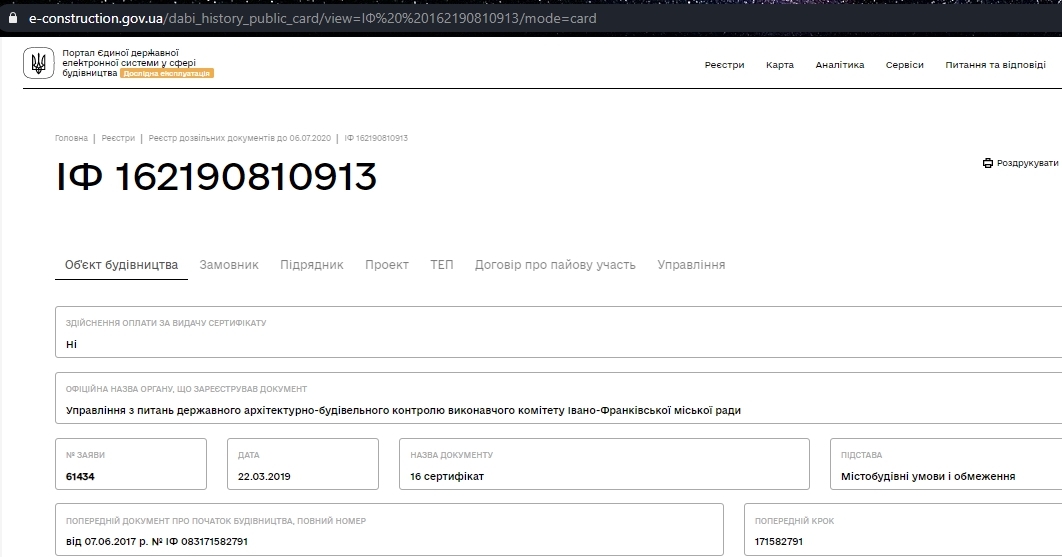 Сертификат о готовности Дом 6, ЖК Городок Соборный