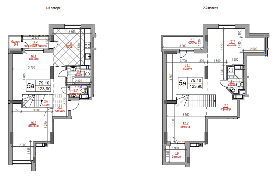 Двухуровневая 123.9 м² в ЖК West House от 42 550 грн/м², Киев