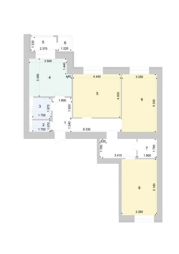 3-комнатная 92.78 м² в ЖК Голосеевская Долина от 29 800 грн/м², Киев