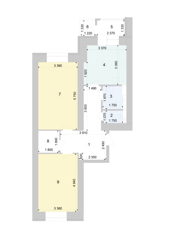 2-кімнатна 72.49 м² в ЖК Голосіївська Долина від 30 300 грн/м², Київ