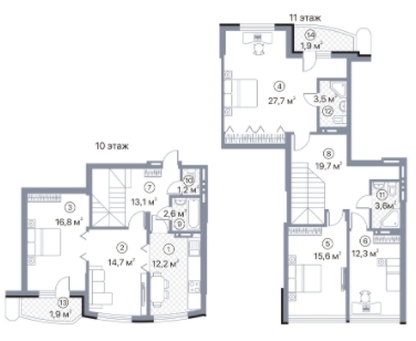 Двухуровневая 146.8 м² в ЖК Киевский Шлях от 13 200 грн/м², г. Борисполь