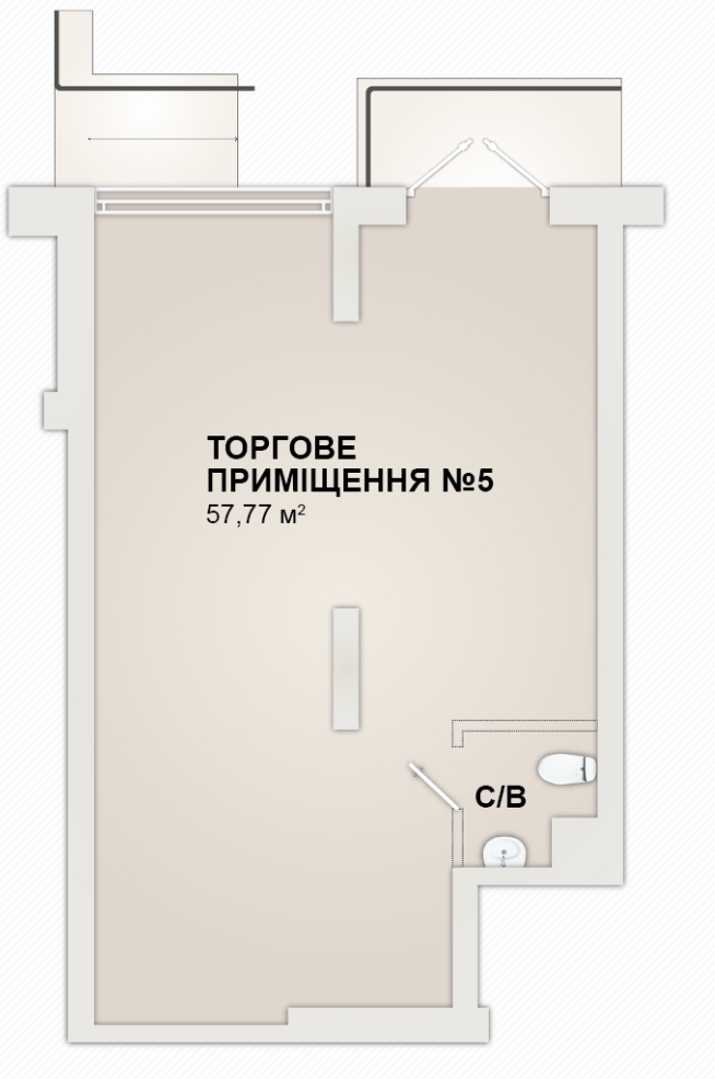 Помещение свободного назначения 57.8 м² в ЖК Sonata от 12 700 грн/м², Ивано-Франковск