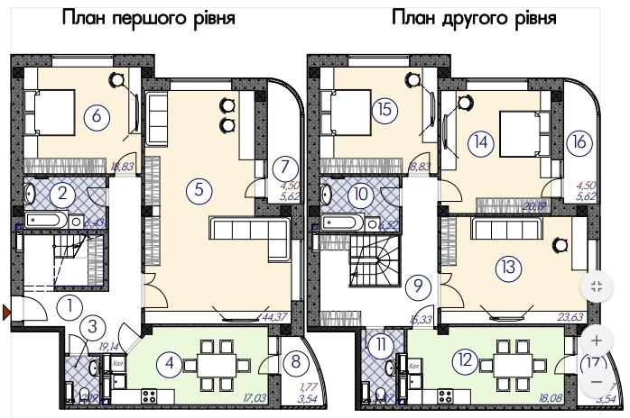 Дворівнева 226.96 м² в ЖМ Саванна Сіті від 12 000 грн/м², м. Бровари