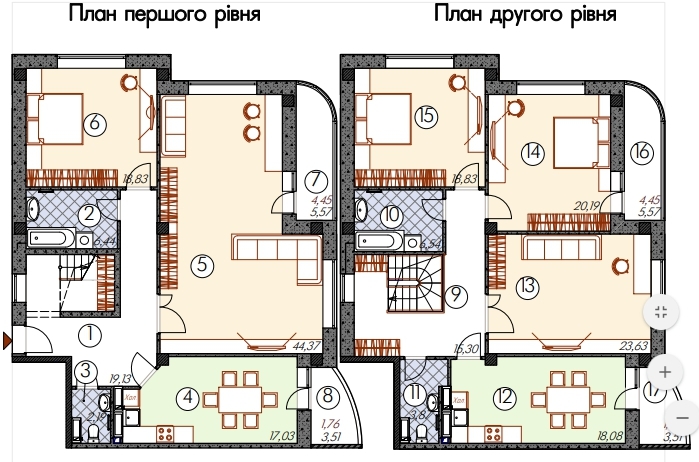 Дворівнева 226.84 м² в ЖМ Саванна Сіті від 11 000 грн/м², м. Бровари