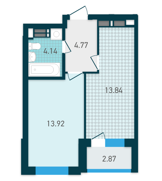 1-кімнатна 39.54 м² в ЖК GENESIS від 33 511 грн/м², Київ
