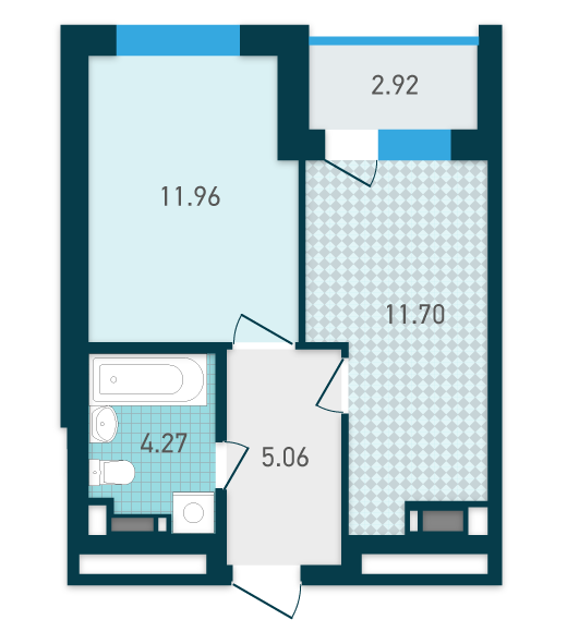 1-кімнатна 35.91 м² в ЖК GENESIS від 28 880 грн/м², Київ