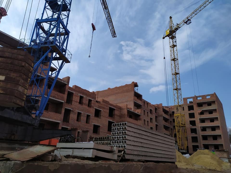 Хід будівництва ЖК Парковий комплекс, лют, 2020 рік