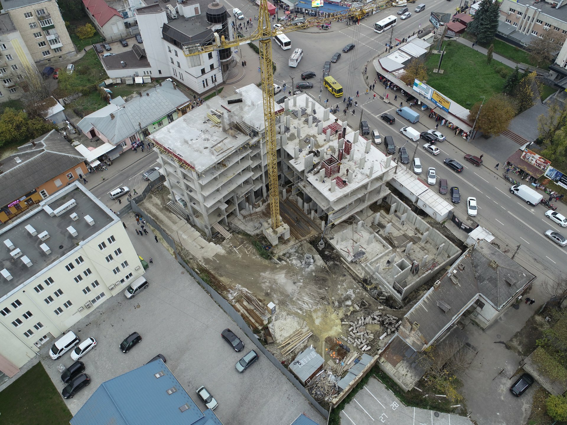 Хід будівництва ЖК Централ Хол, лист, 2020 рік