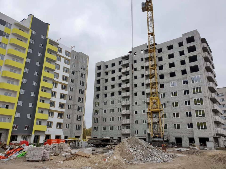 Ход строительства ЖК Новий Парковий, ноя, 2020 год