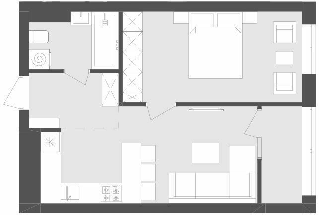 1-кімнатна 43.63 м² в ЖК Avalon Flex від 27 700 грн/м², Львів