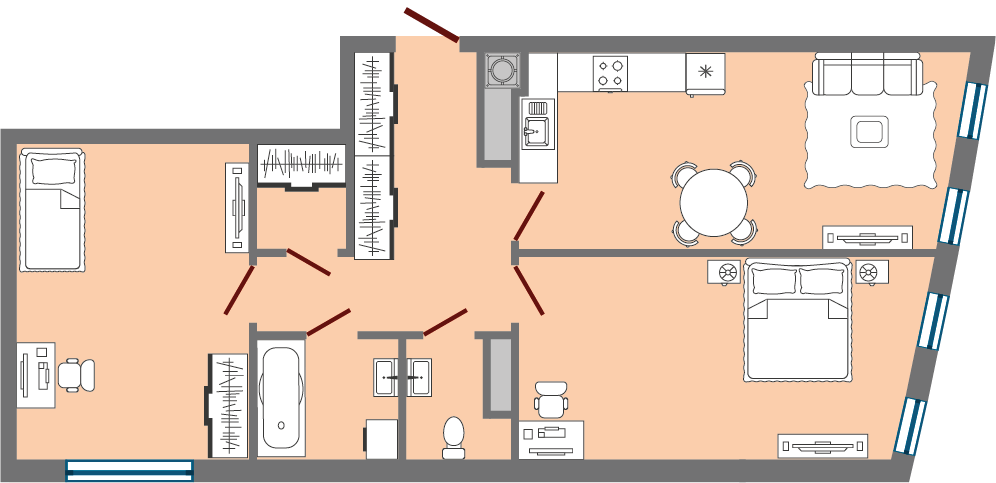 2-комнатная 76.55 м² в ЖК Greenville Park Lviv от 24 500 грн/м², Львов