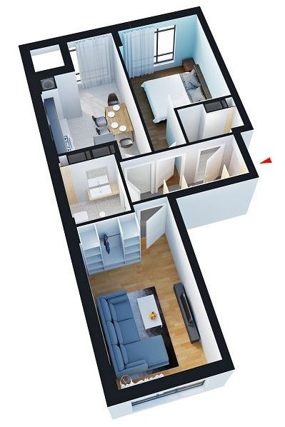 2-комнатная 52.59 м² в ЖК Барселона от 17 900 грн/м², с. Софиевская Борщаговка