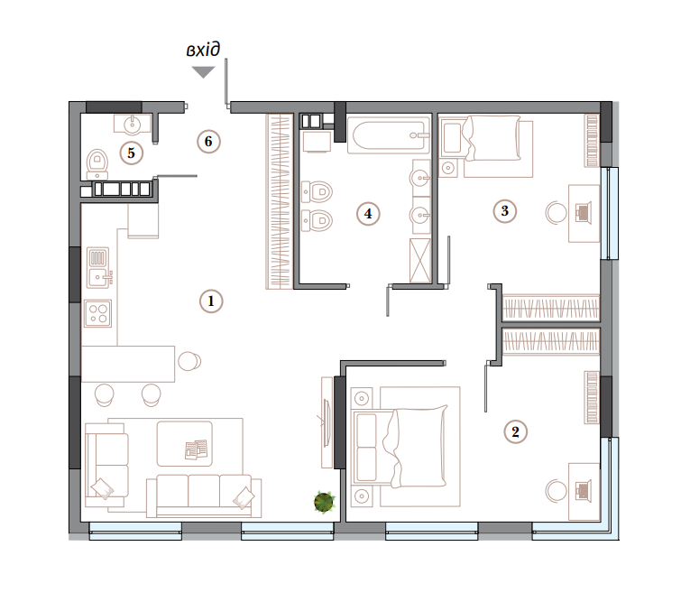 2-комнатная 93.63 м² в ЖК АРСЕНАЛ House от 100 000 грн/м², Киев
