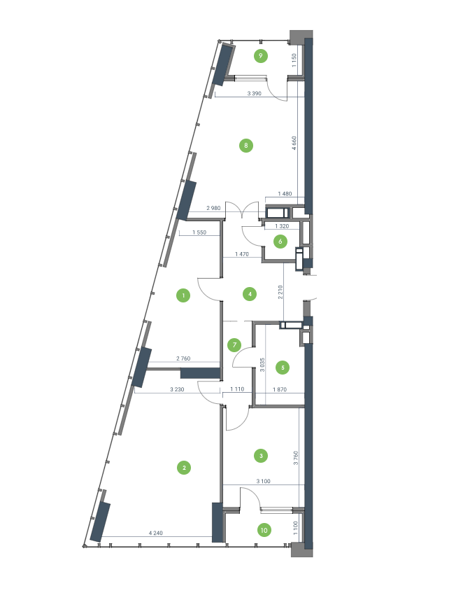 3-кімнатна 97.07 м² в ЖК Метрополіс від 39 437 грн/м², Київ