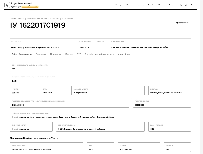 Сертификат о готовности Жилой комплекс, ЖК Боголюбский