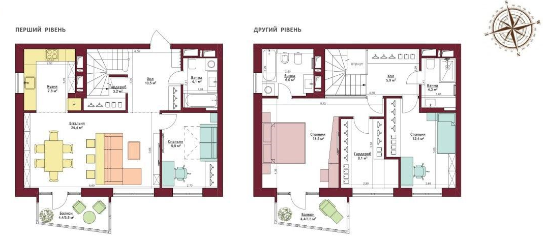 Дворівнева 122.1 м² в ЖК Legenda від 22 800 грн/м², Запоріжжя