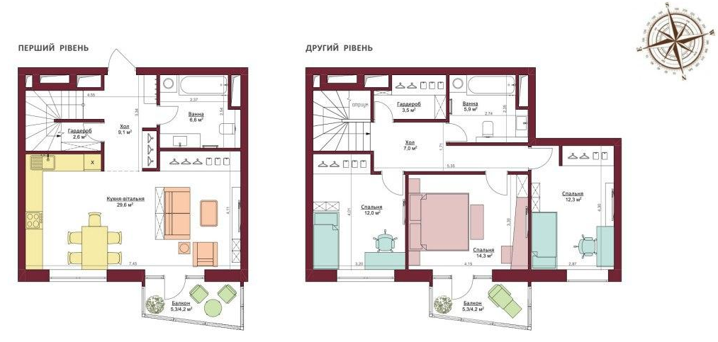 Дворівнева 111.3 м² в ЖК Legenda від 16 250 грн/м², Запоріжжя