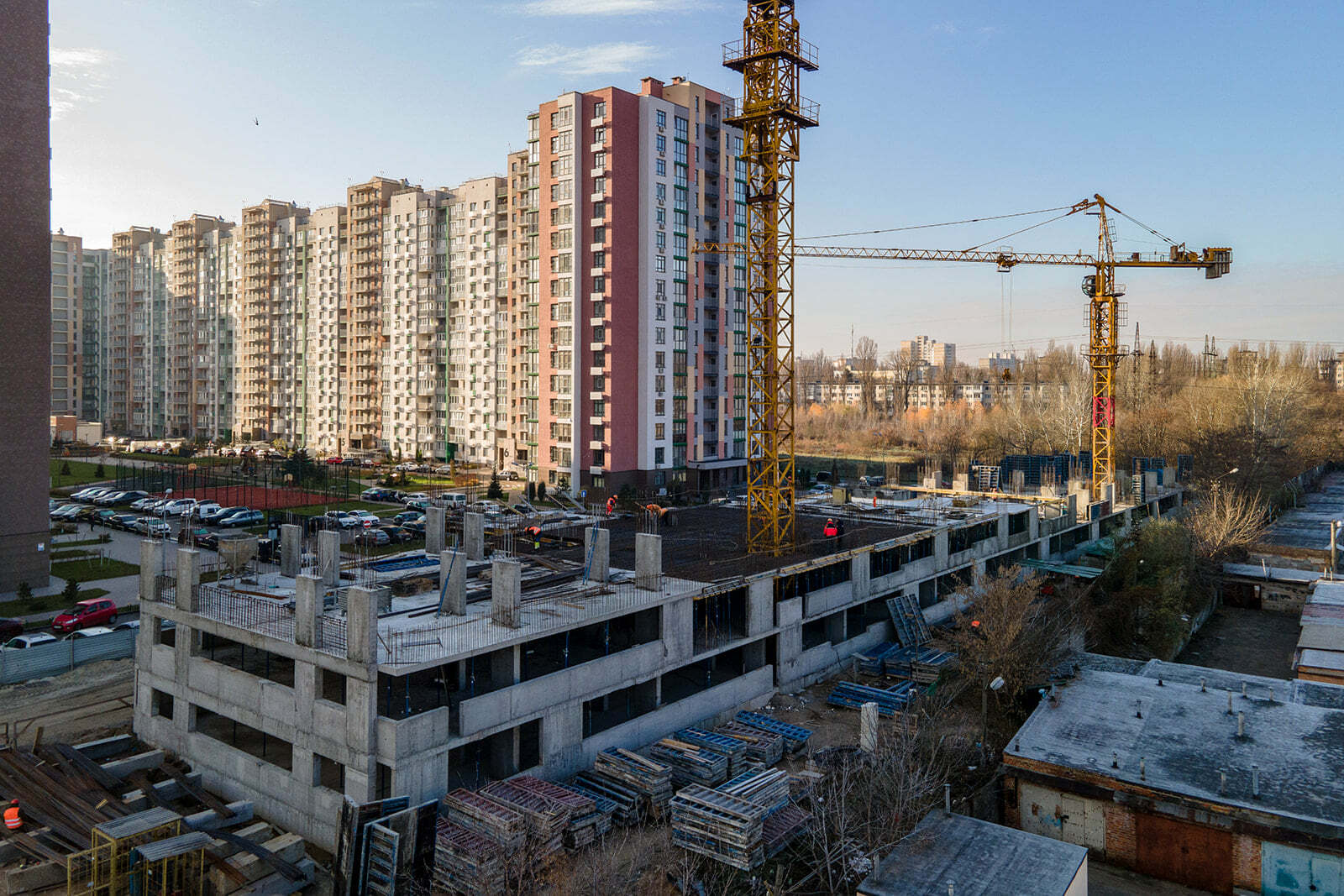 Ход строительства ЖК Парковый квартал «Город цветов», дек, 2020 год