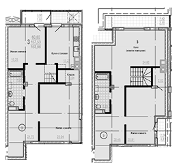 Двухуровневая 163.66 м² в ЖК Брюссель от 29 000 грн/м², Харьков