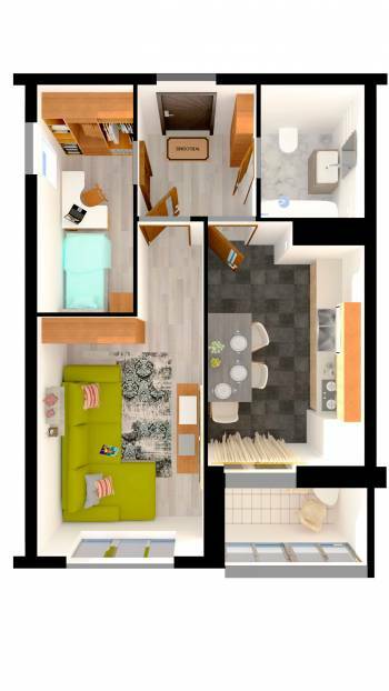 1-кімнатна 49.72 м² в ЖК АТЛАНТ (Коцюбинське) від 22 500 грн/м², смт Коцюбинське