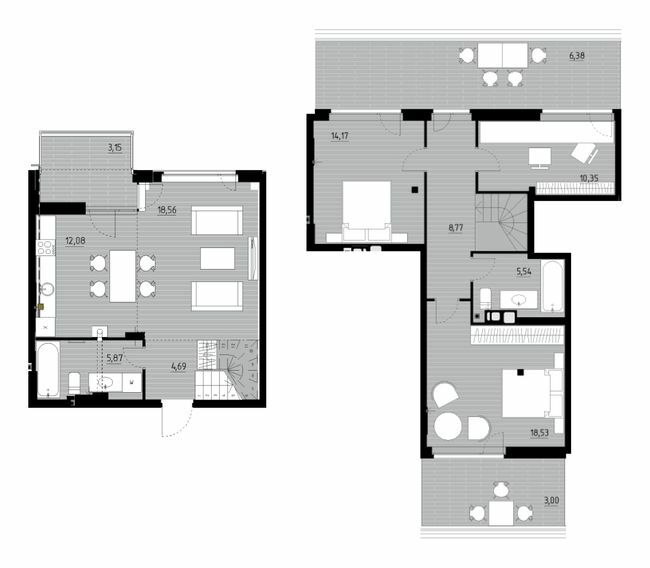 Двухуровневая 111.09 м² в ЖК Wellness Park от 19 000 грн/м², пгт Гостомель