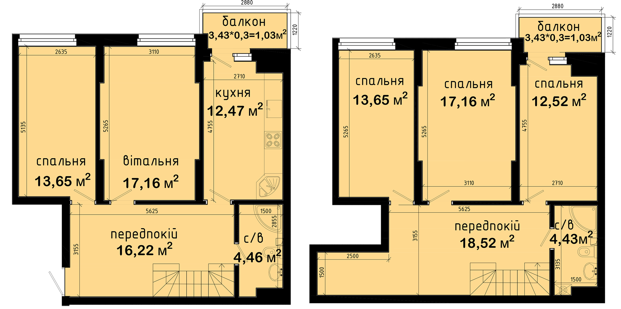 Дворівнева 132.05 м² в ЖК Авеню 42 від 40 500 грн/м², Київ