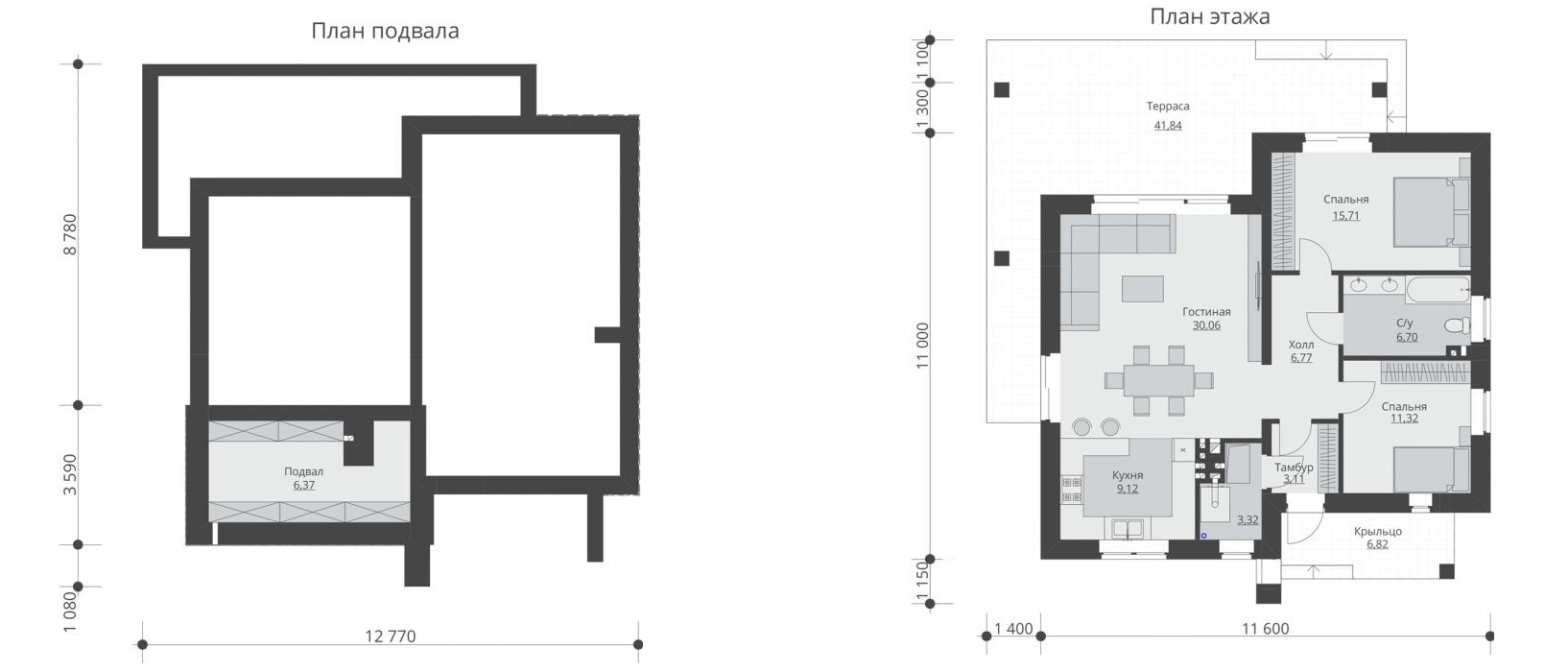Коттедж 92.48 м² в КГ Бугово от 314 690 грн/м², с. Молодежное