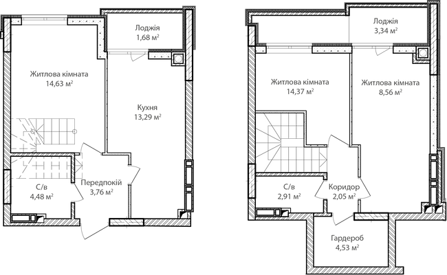 Дворівнева 73.6 м² в ЖК Синергія Сіті від 16 700 грн/м², м. Ірпінь