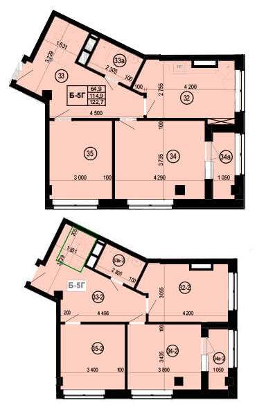 Дворівнева 122.7 м² в ЖК Манхетен від 24 150 грн/м², Харків