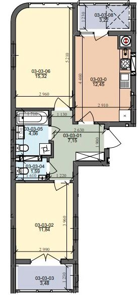 2-комнатная 59.11 м² в ЖК на ул. Трускавецкая от 18 000 грн/м², с. Сокольники