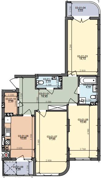 3-комнатная 83.56 м² в ЖК на ул. Трускавецкая от 18 500 грн/м², с. Сокольники