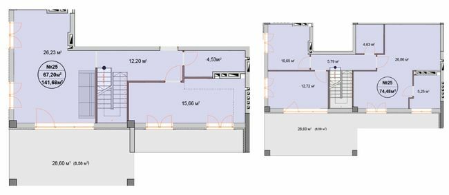 Двухуровневая 141.68 м² в ЖК Феличита от 38 600 грн/м², Харьков