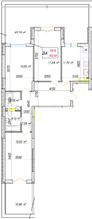 3-кімнатна 103.59 м² в ЖК Вудсторія від 18 750 грн/м², Київ
