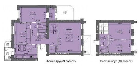 Дворівнева 160.22 м² в ЖК на Стрийській від 17 000 грн/м², Львів
