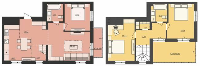Двухуровневая 119.33 м² в ЖК Mill Town от 34 850 грн/м², Львов