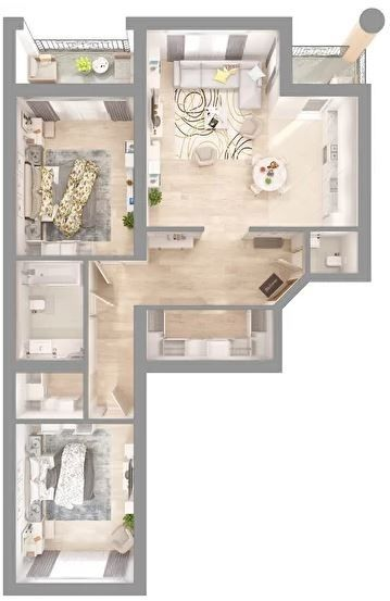 3-кімнатна 119.87 м² в ЖК Княжеський від 38 450 грн/м², Миколаїв