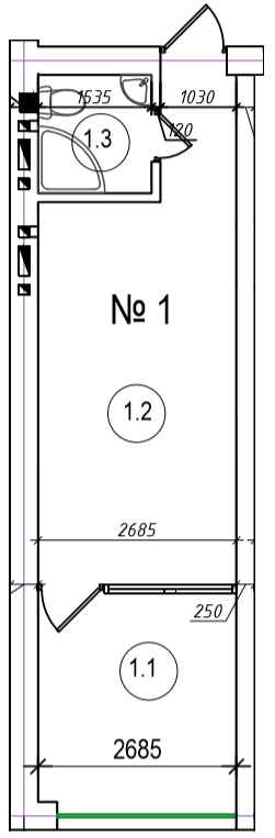 1-кімнатна 26.58 м² в ЖК GRAND FAMILY APARTMENTS від 20 050 грн/м², м. Приморськ