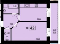 1-кімнатна 42 м² в ЖК на вул. Галицька від 11 900 грн/м², Івано-Франківськ